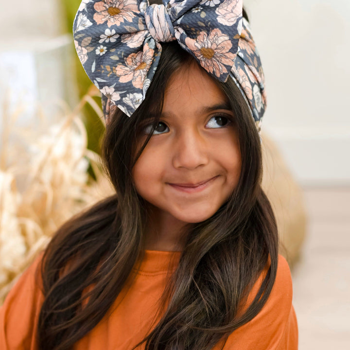 Charcoal Fairy Blooms Headwrap