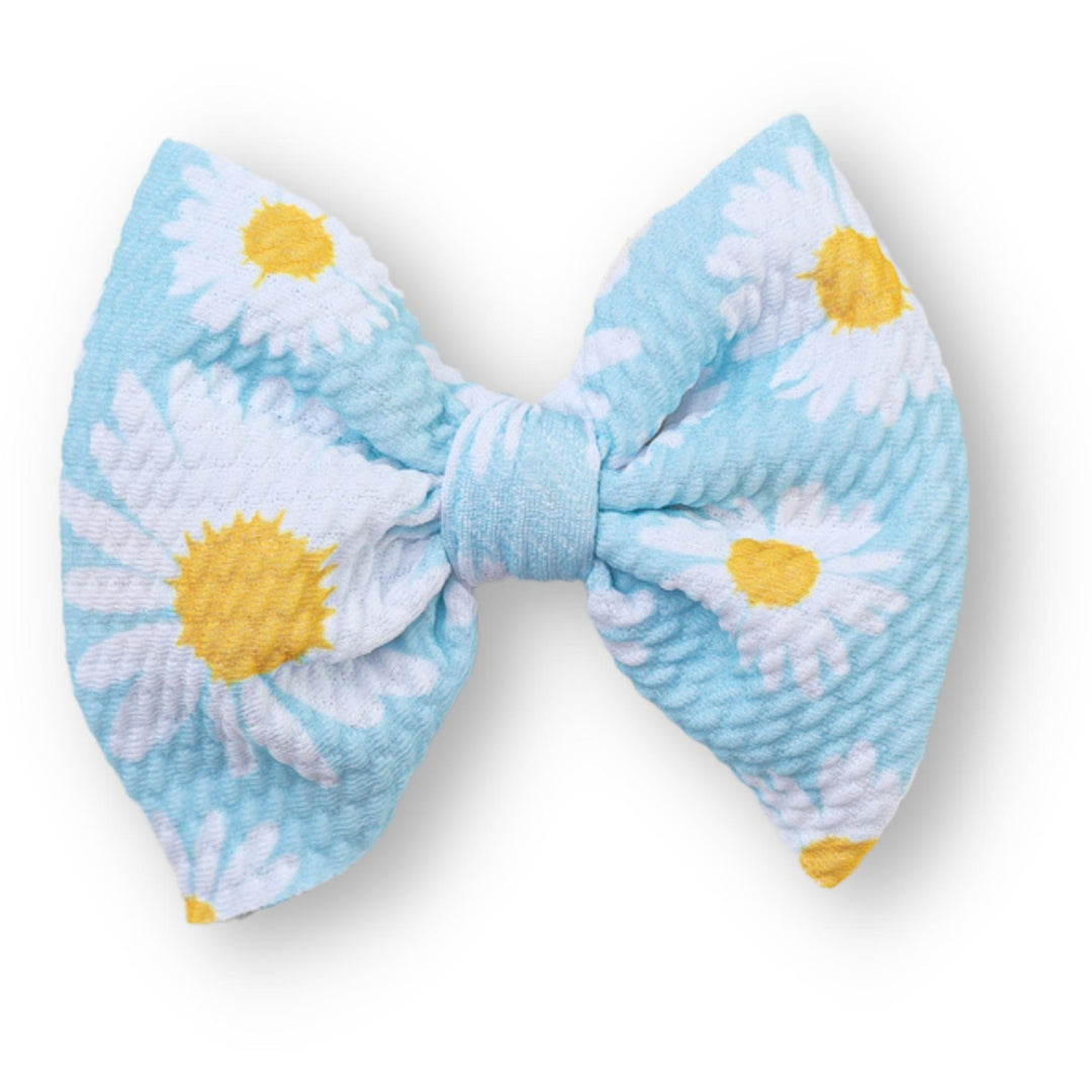 Blue Daisy Bow