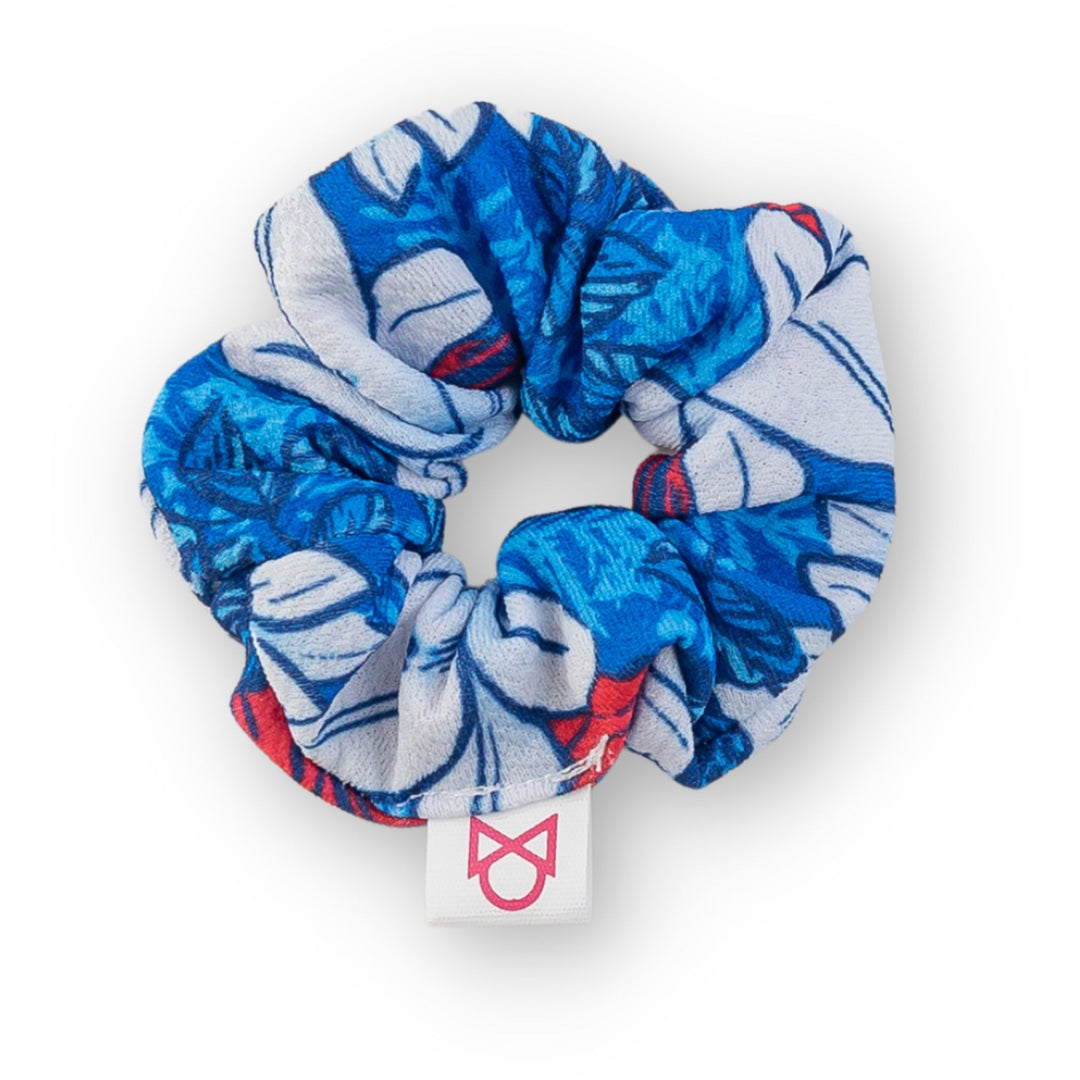 Patriotic Floral Scrunchie