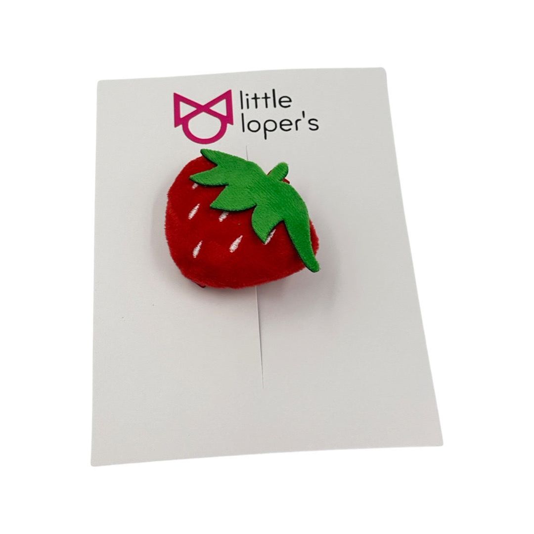 Strawberry Plush Clip – little lopers