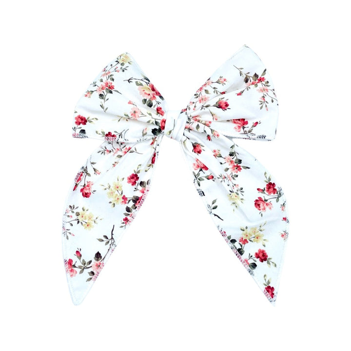 Swanky Bow - Ivory Floral