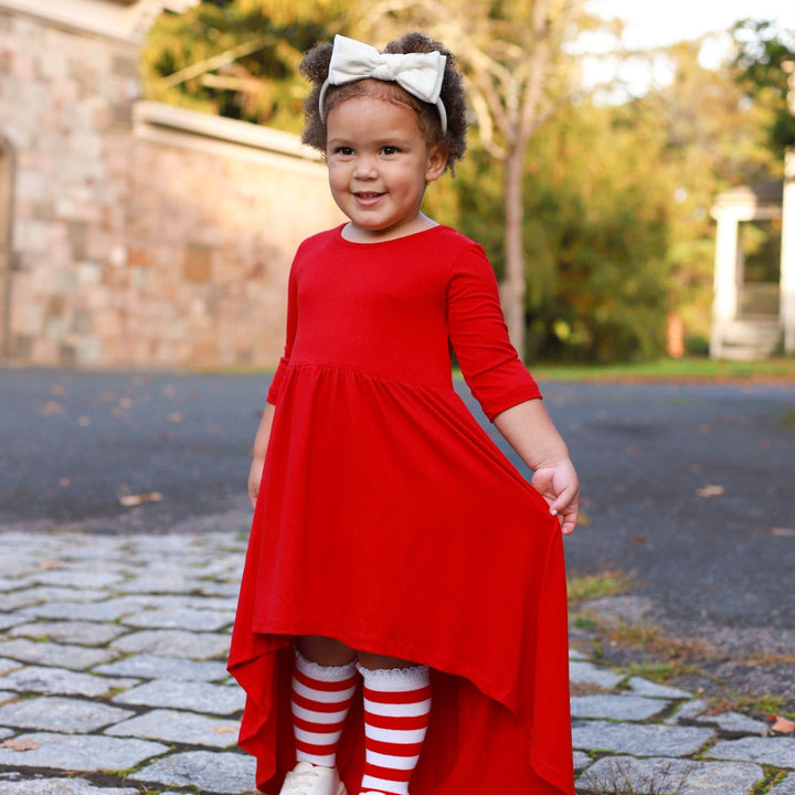 Red Hi Low Dress