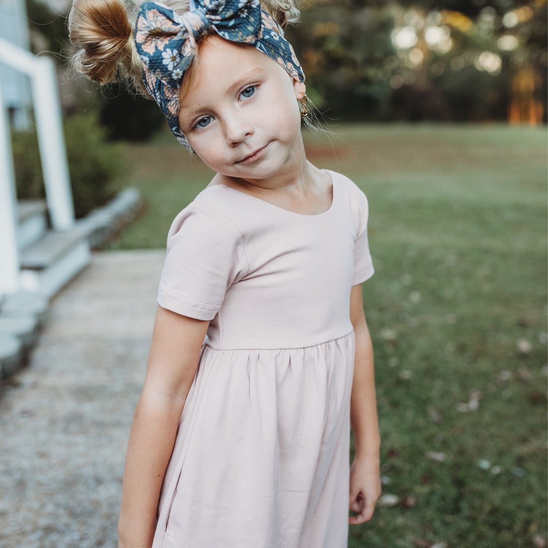 Charcoal Fairy Blooms Headwrap