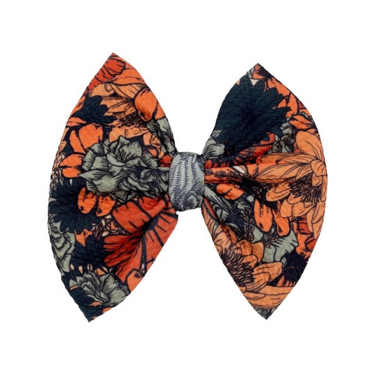 Autumn Floral Bow