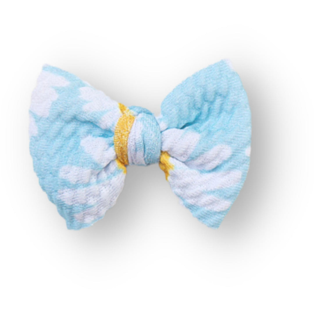 Blue Daisy Bow