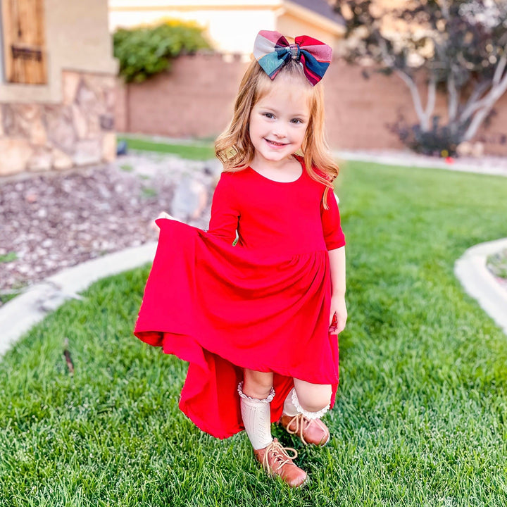 Red Hi Low Dress