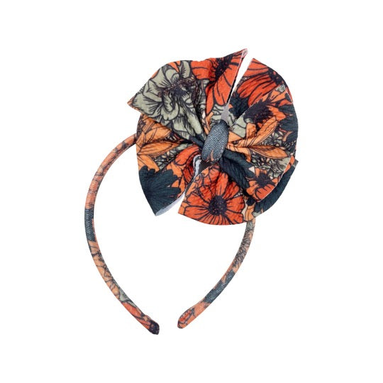 Autumn Floral Bow