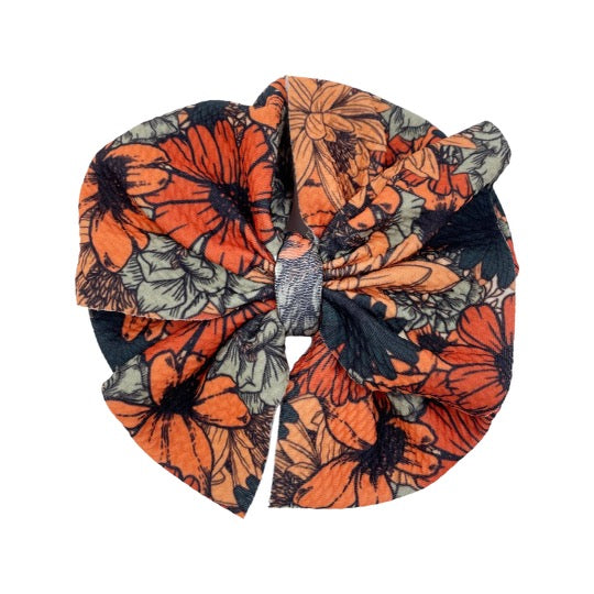 Autumn Floral Bow