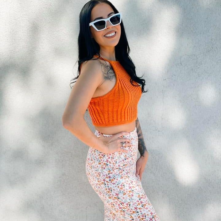 Mama Rust Floral Pencil Skirt